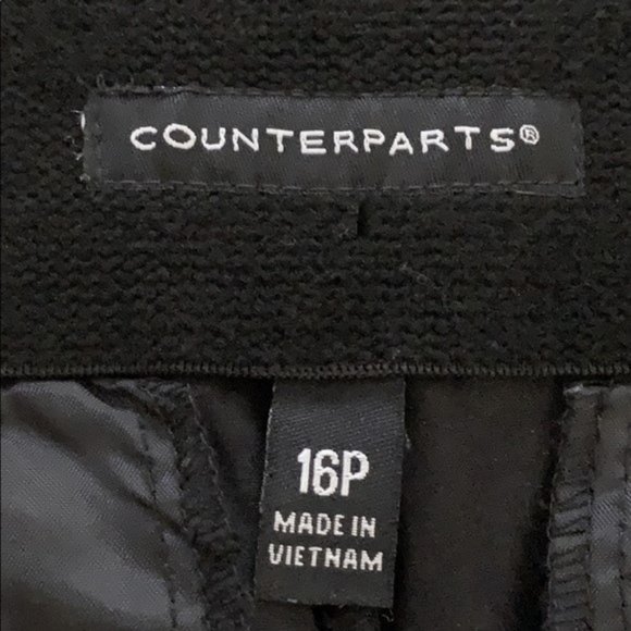 Counterparts Black 4 Pocket Cotton Stretch High Rise Crop Pants Size 16P - Picture 7 of 7